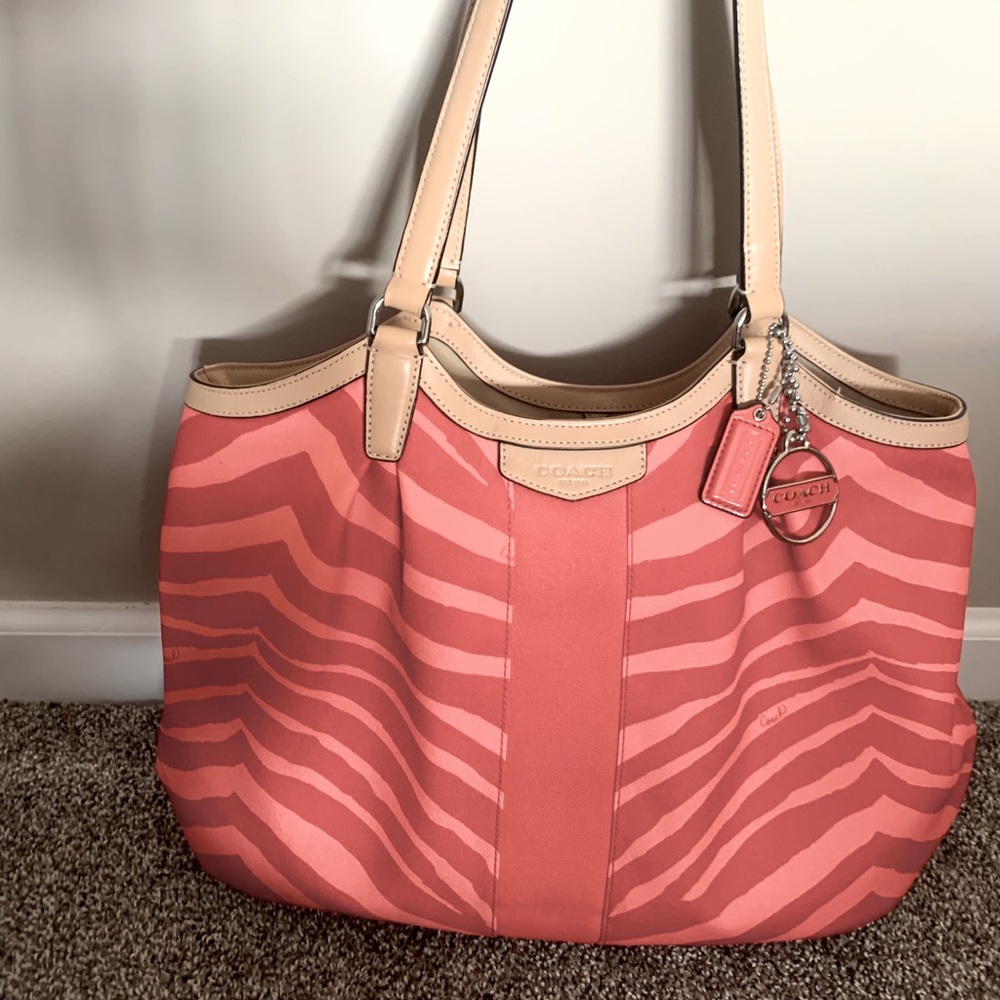 Coral Coach Purse